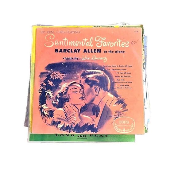 unbranded Other - Sentimental Favorites-Barclay Allen(piano)John Laurenz 10" Tops Vinyl Lp Record